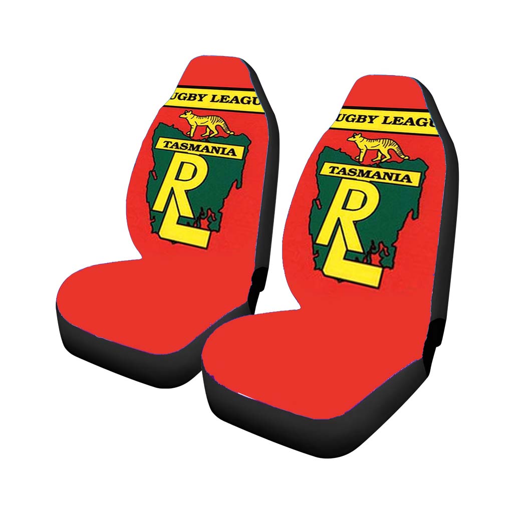 rugby league tasmania red Car Seat Covers
