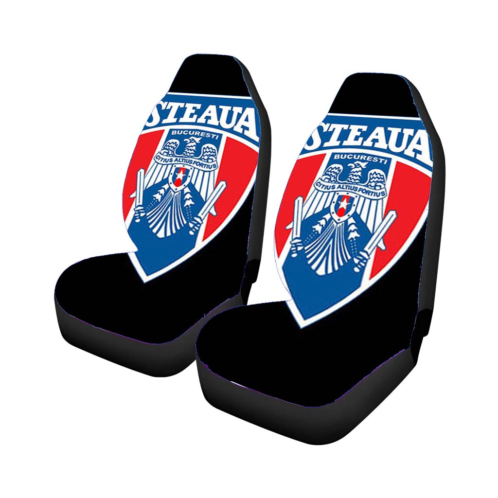 rugby steaua logo black Car Seat Covers