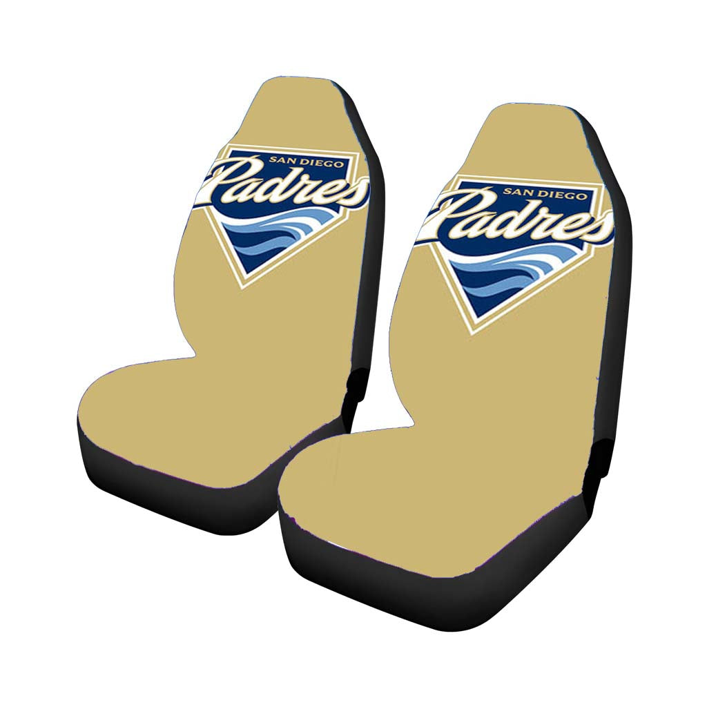 san diego padres baseball logo gold Car Seat Covers