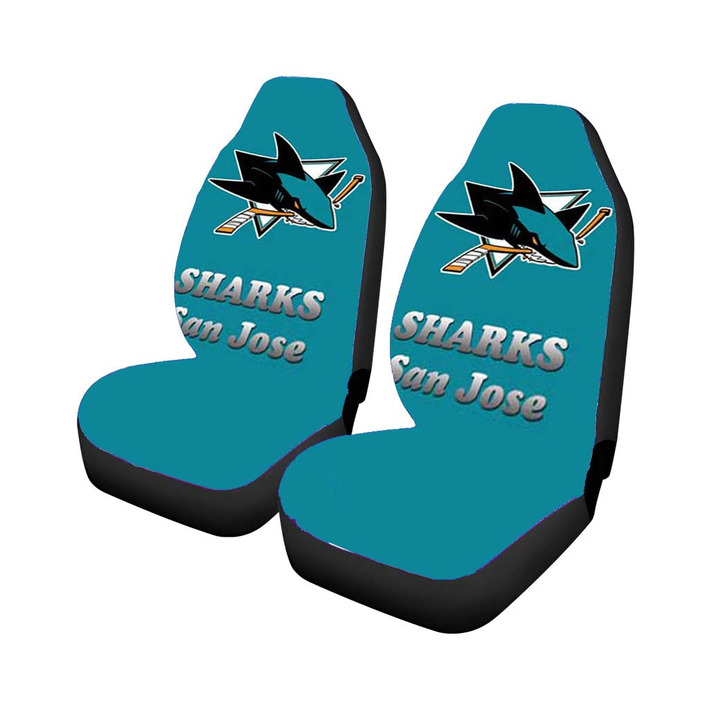 san jose sharks logo aqua Car Seat Covers