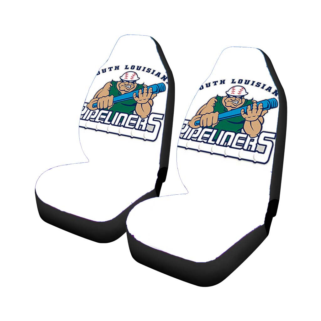 south louisiana pipeliners baseball logo white Car Seat Covers
