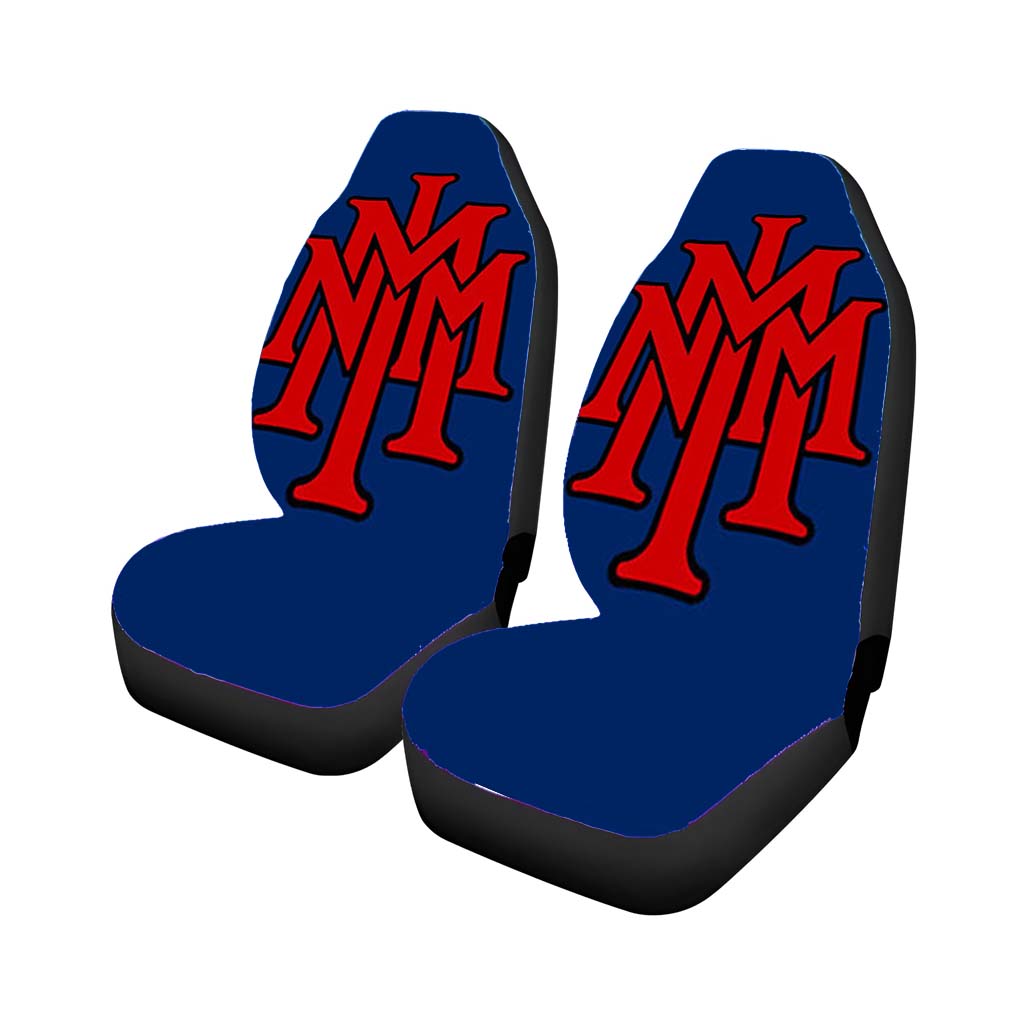 stackednmmi baseball logo blue Car Seat Covers