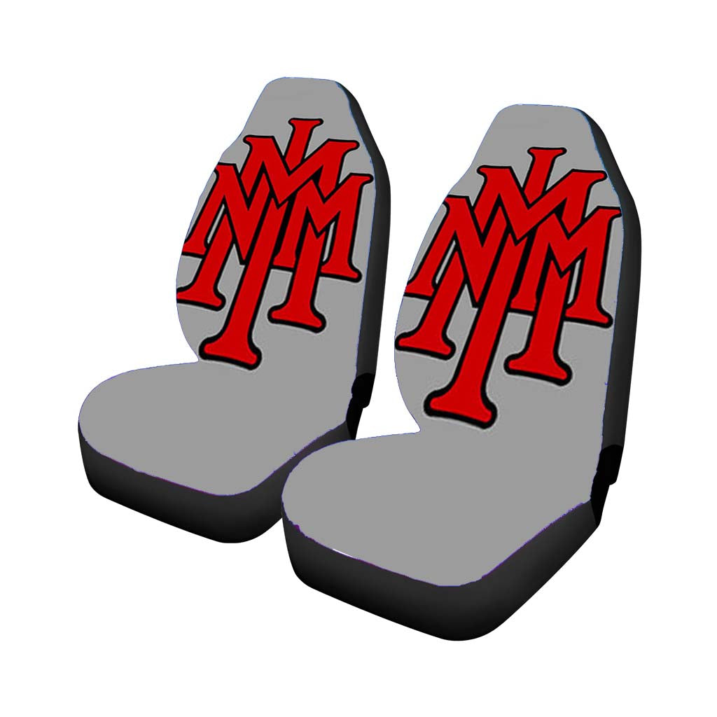 stackednmmi baseball logo gray Car Seat Covers