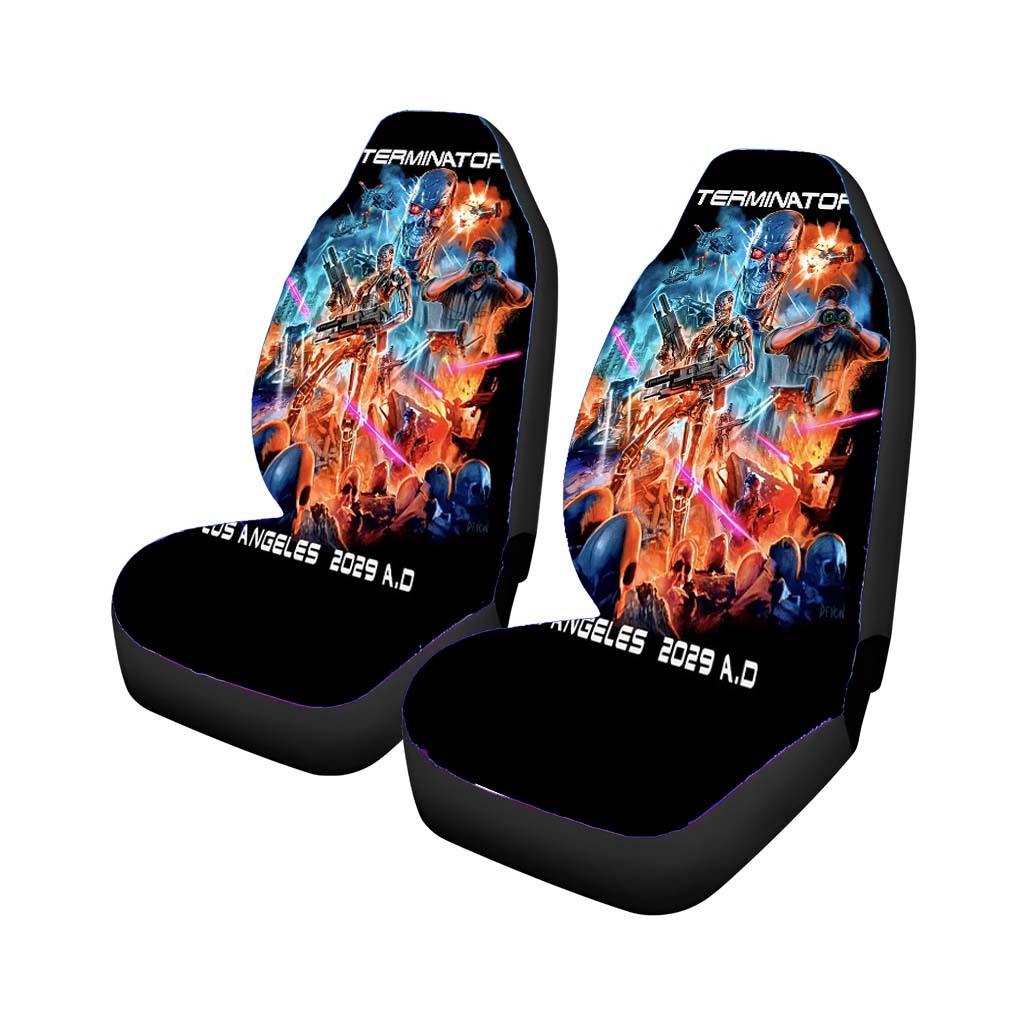 terminator 2 los angeles 2029 ad poster movie Car Seat Covers