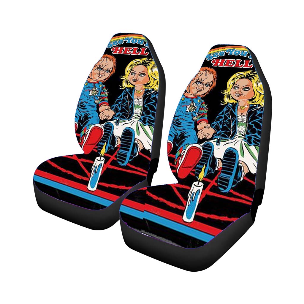the doll chucky and lover vintage Car Seat Covers