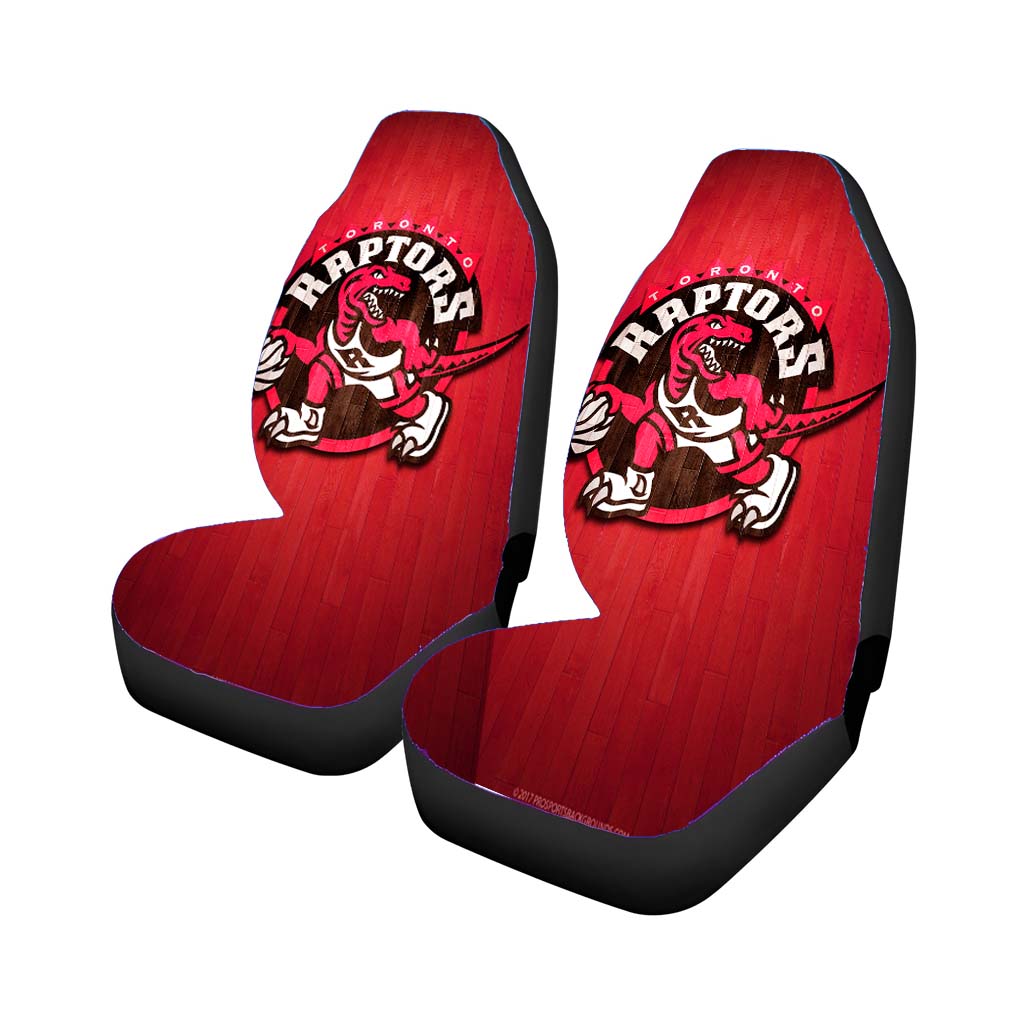 toronto raptors hardwood 2 Car Seat Covers