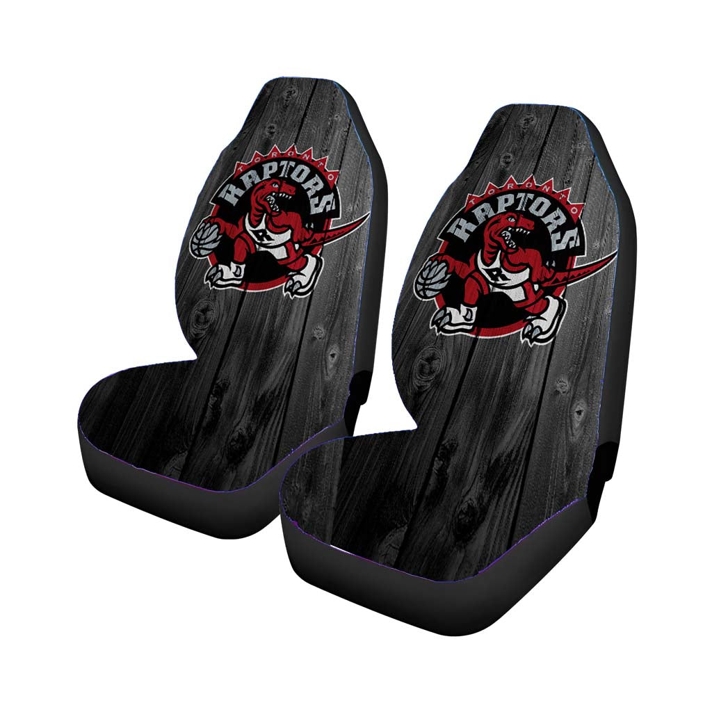toronto raptors nba logo dark wood wallpaper Car Seat Covers