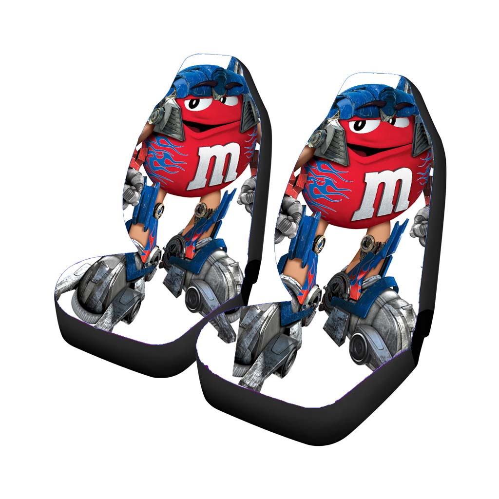 transformer m&m mascot red Car Seat Covers