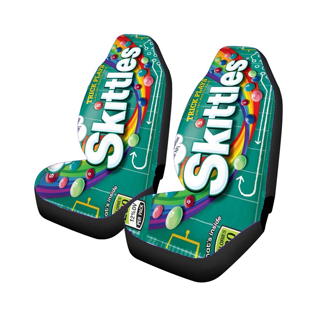 trick plays skittles candy Car Seat Covers