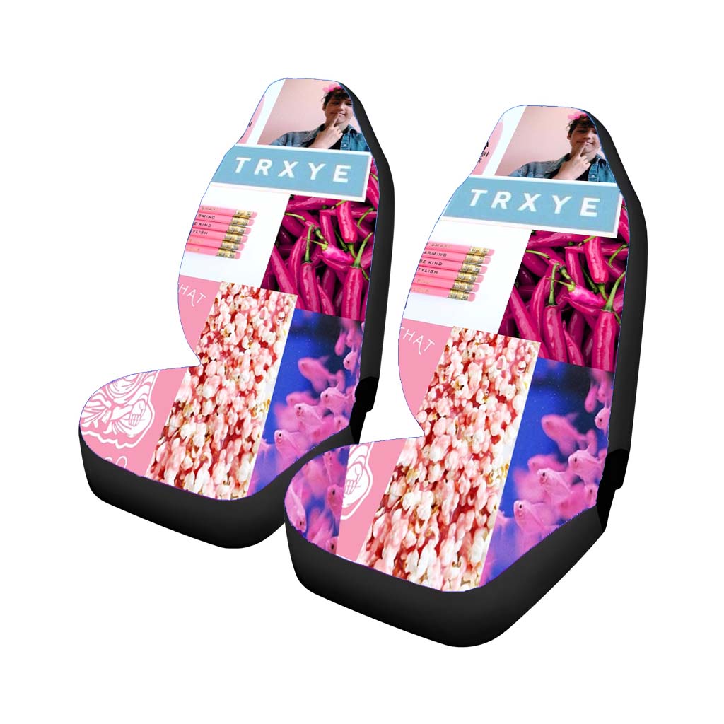 troye sivan vintage noise collage Car Seat Covers