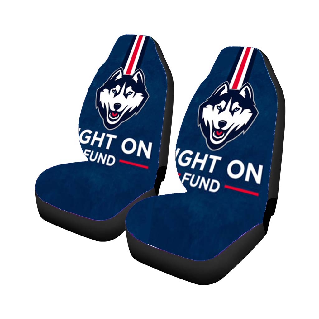 uconn huskies team logo Car Seat Covers