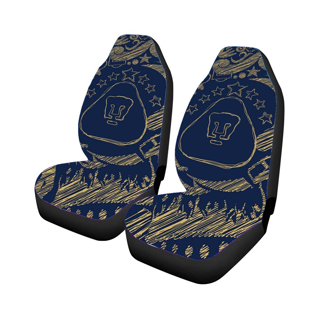 unam sketch Car Seat Covers