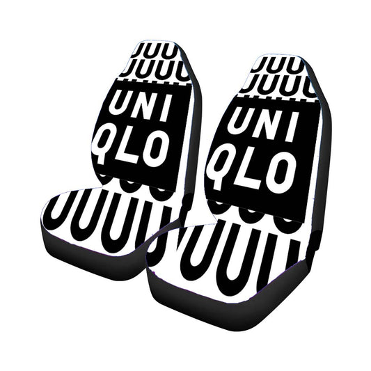Uniqlo Logo X U Black Car Seat Covers