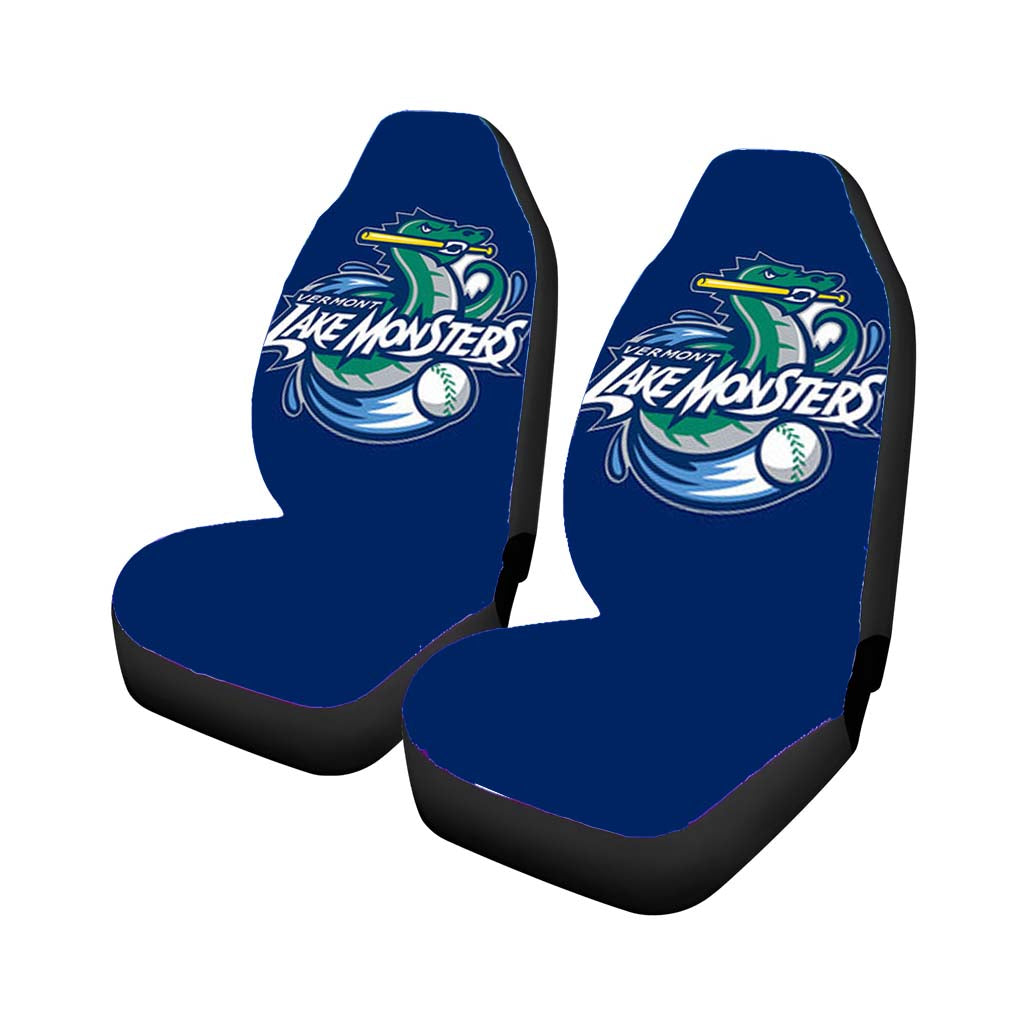 vermont lake monsters baseball blue Car Seat Covers
