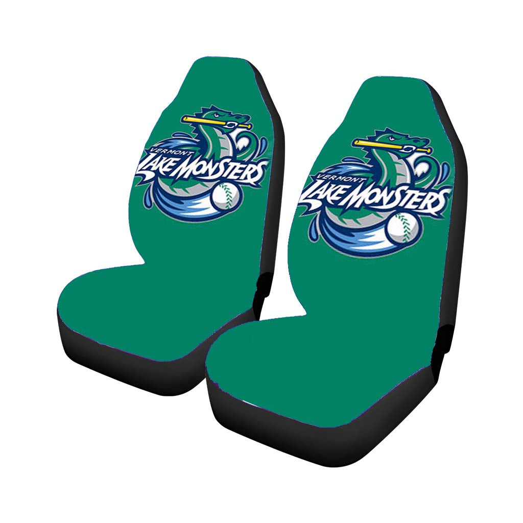 vermont lake monsters baseball green Car Seat Covers