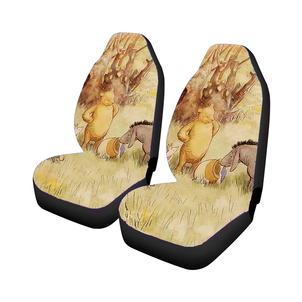 vintage art winnie the pooh Car Seat Covers