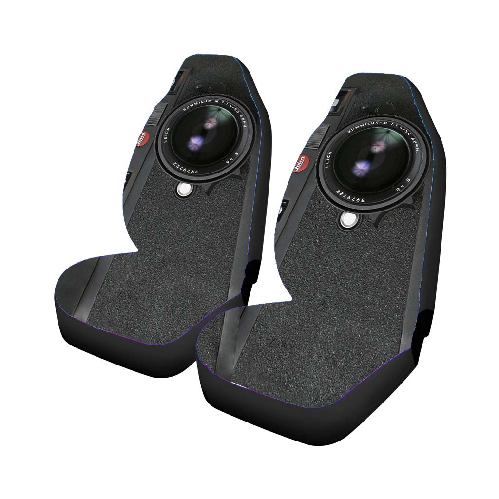 vintage camera black leica m8 Car Seat Covers