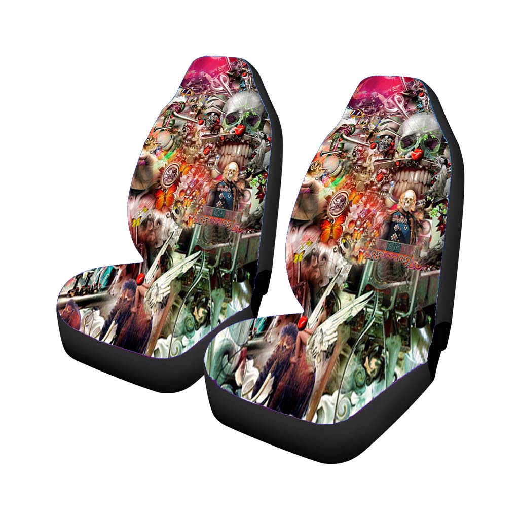vintage kolase Car Seat Covers