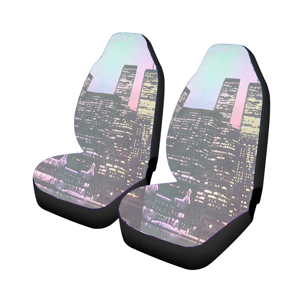 vintage new york city Car Seat Covers