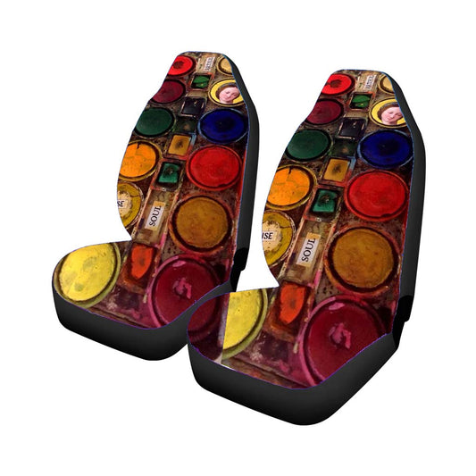 Vintage Palette Color Car Seat Covers