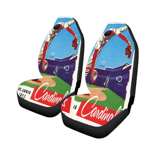 Vintage St Lous Cardinals Scorecard Car Seat Covers