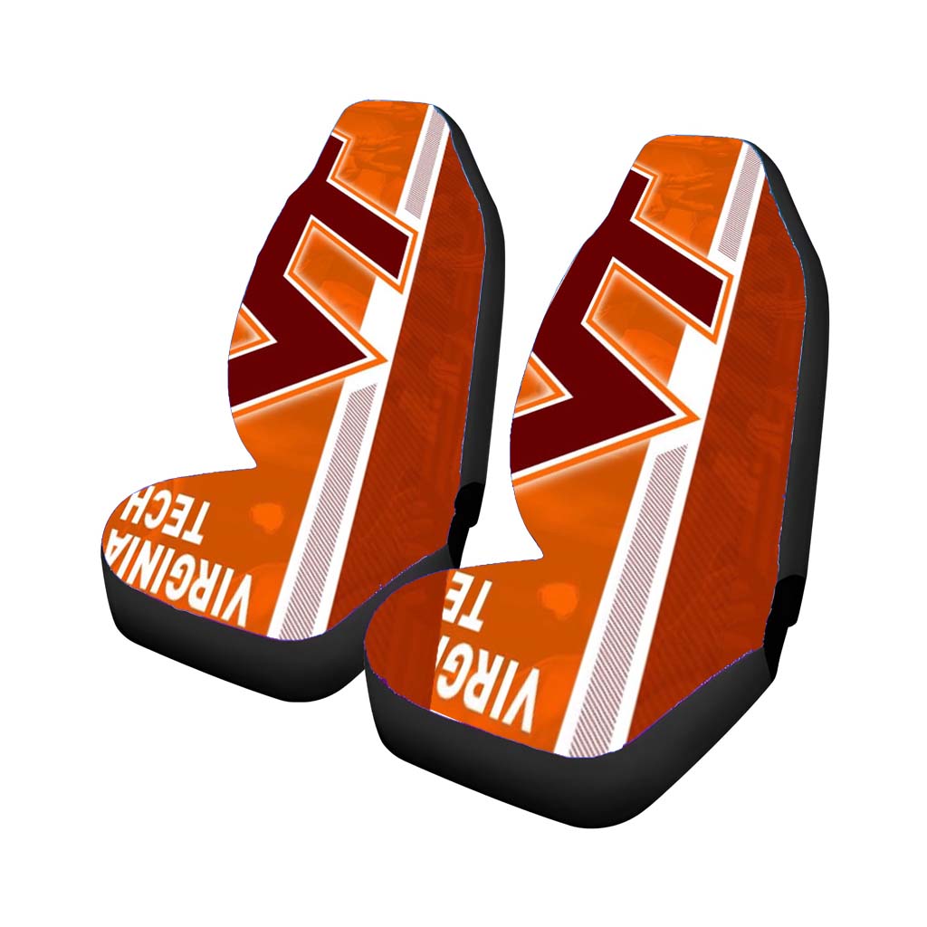 virginia tech logo Car Seat Covers