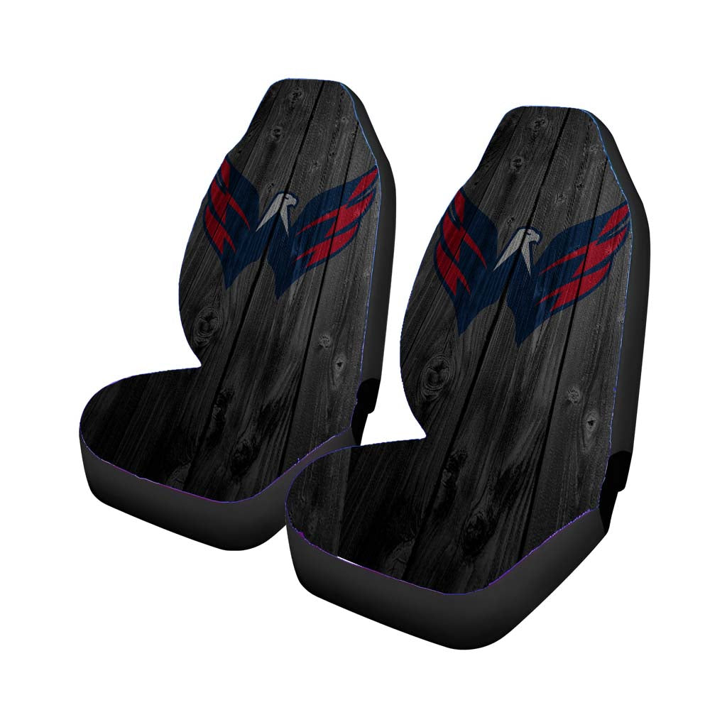 washington capitals eagle nhl logo dark wood wallpaper Car Seat Covers