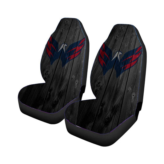 Washington Capitals Eagle Nhl Logo Dark Wood Wallpaper Car Seat Covers