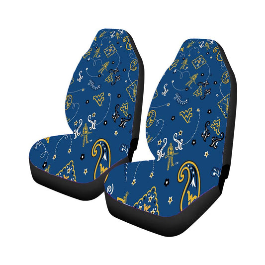 West Virginia Blue Winter Pattern Wallpaper Car Seat Covers