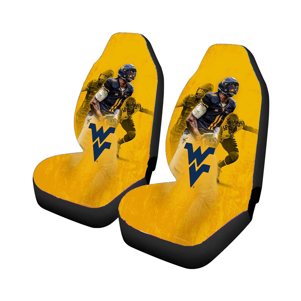 west virginia football team Car Seat Covers