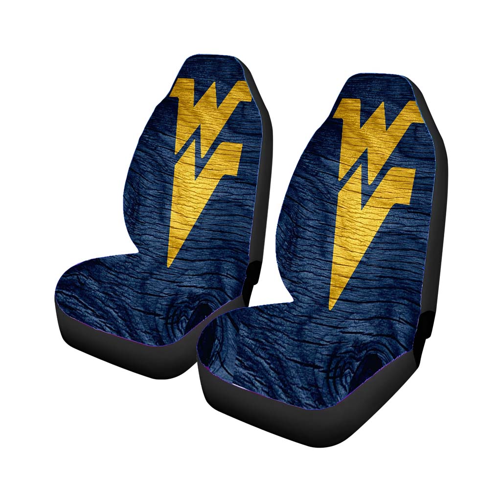 west virginia logo wood wallpaper Car Seat Covers