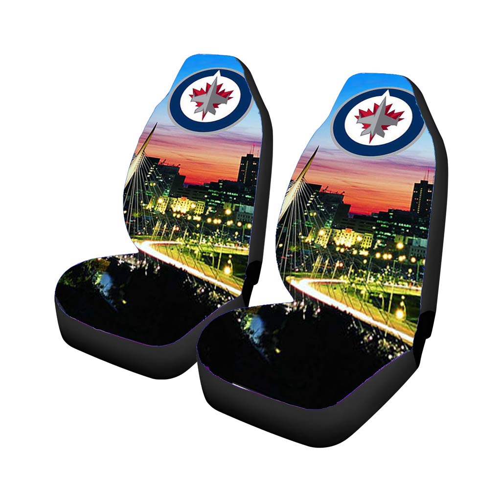 winnipeg jets skyline Car Seat Covers