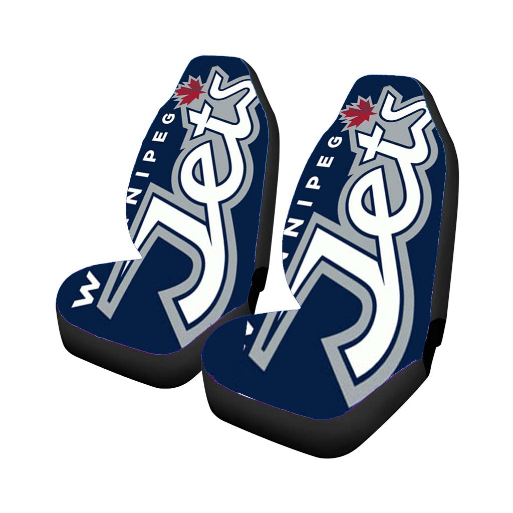 winnipeg jets text Car Seat Covers