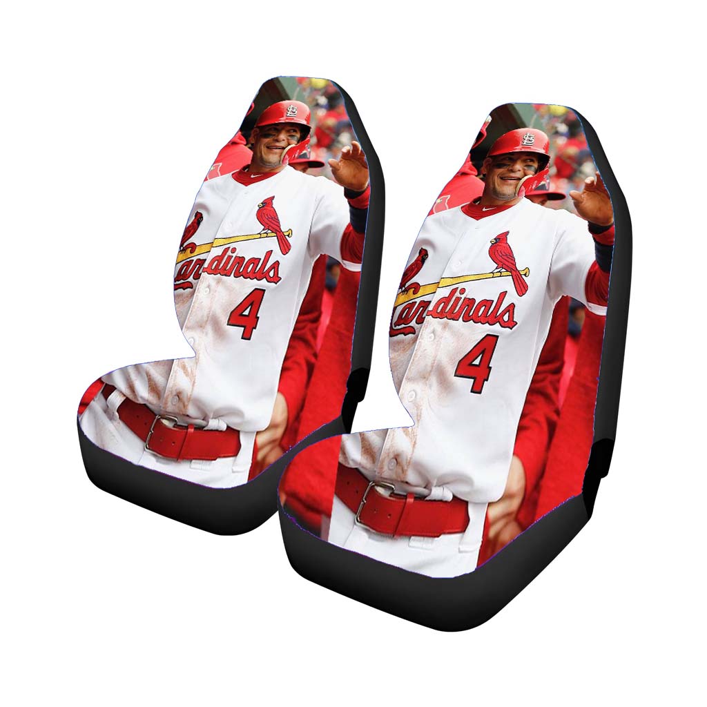 yadier molina cardinal Car Seat Covers