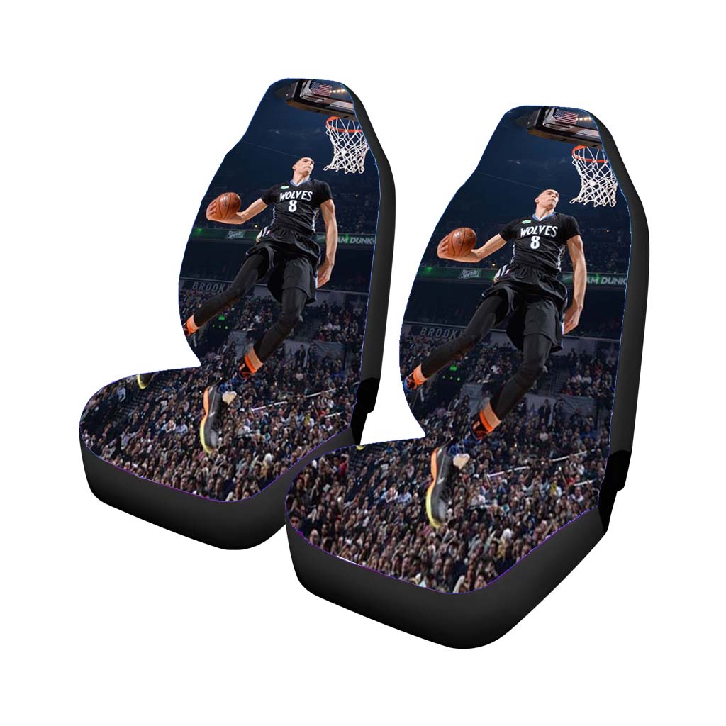 zach lavine dunk Car Seat Covers