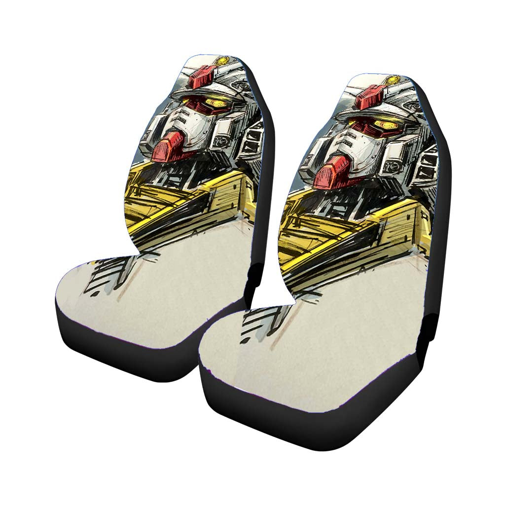 Gundam Head Sketch 2 Car Seat Covers