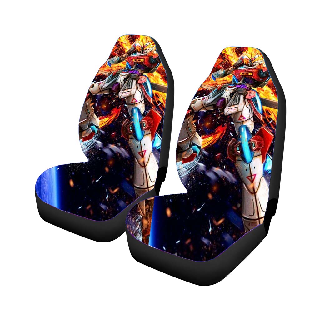 Gundam On Fire Car Seat Covers