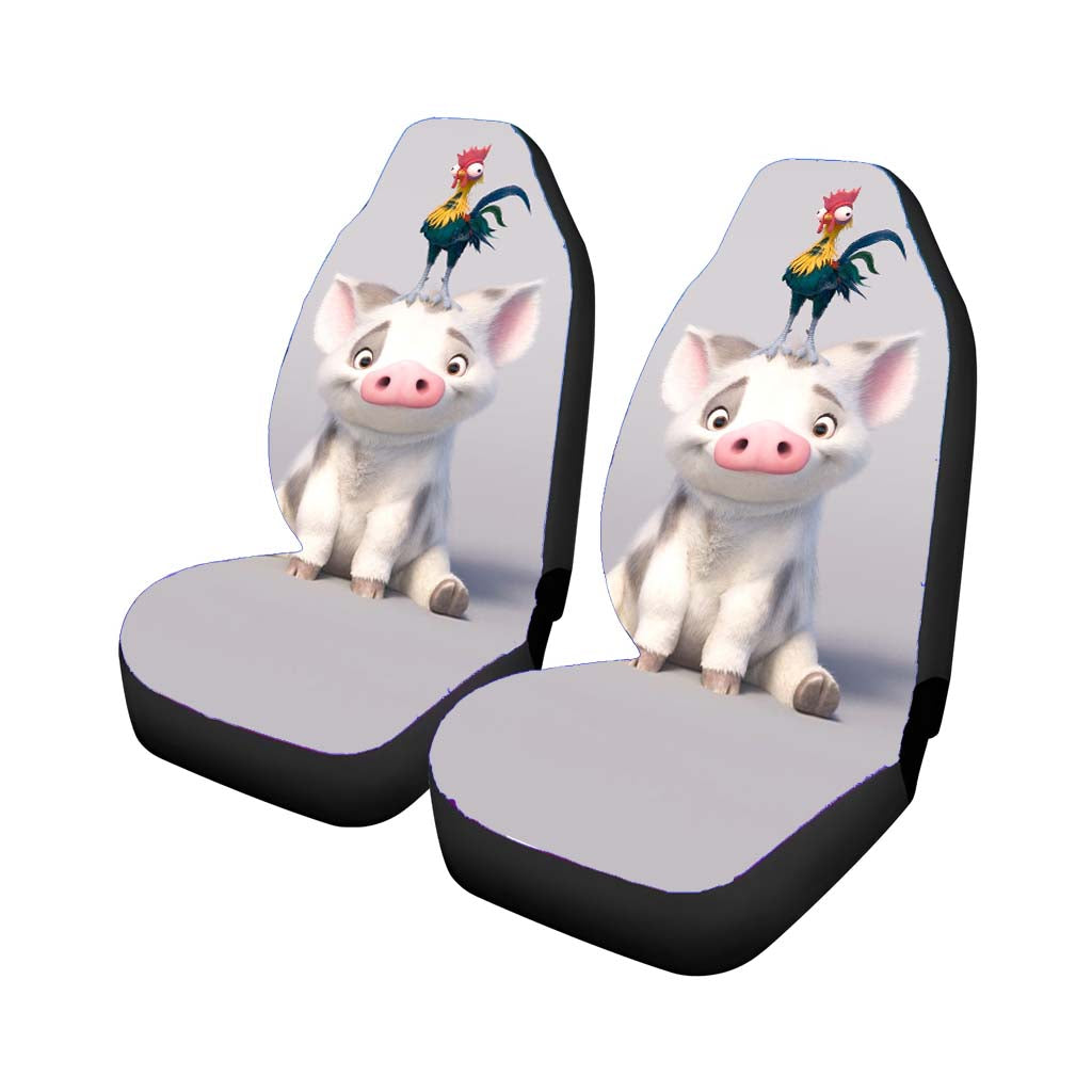 Hei Hei Chicken And Pua Moana Car Seat Covers