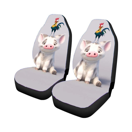 Hei Hei Chicken And Pua Moana Car Seat Covers