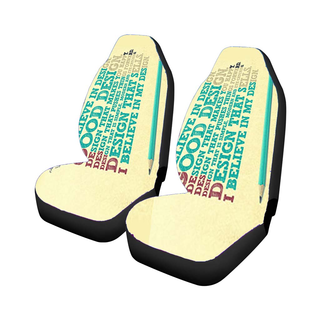 I Believe In Design Car Seat Covers
