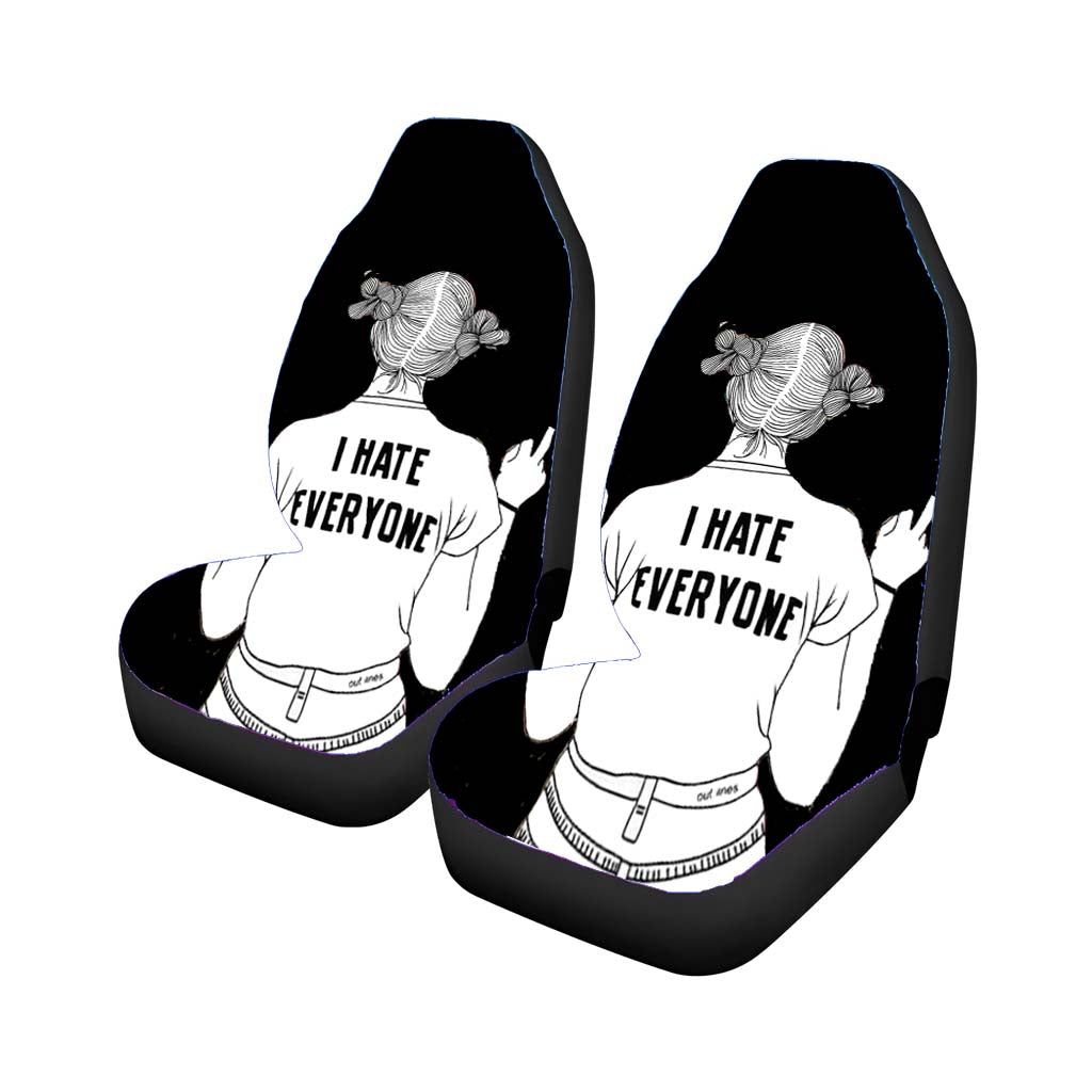 I Hate Everyone Car Seat Covers
