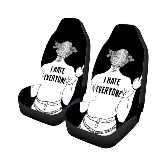 I Hate Everyone Car Seat Covers