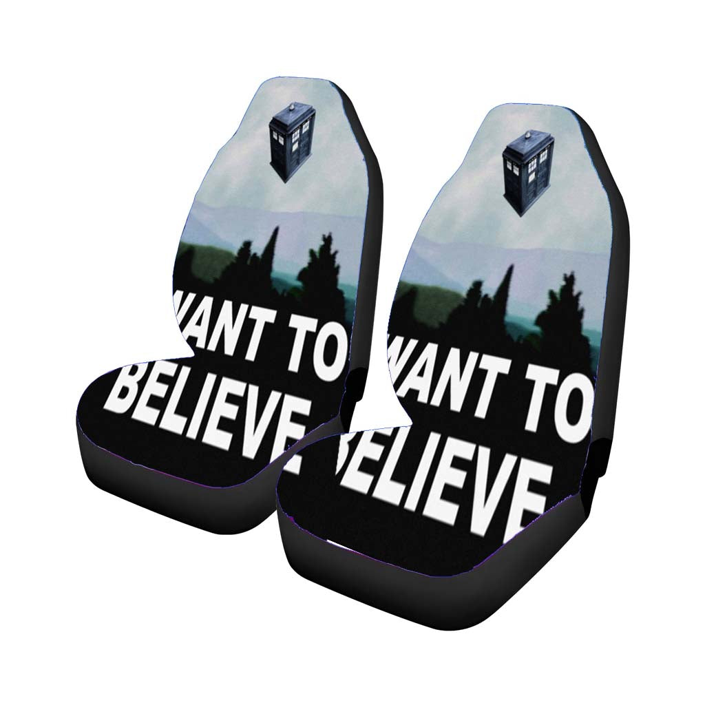 I Want To Believe Tardis Box Car Seat Covers