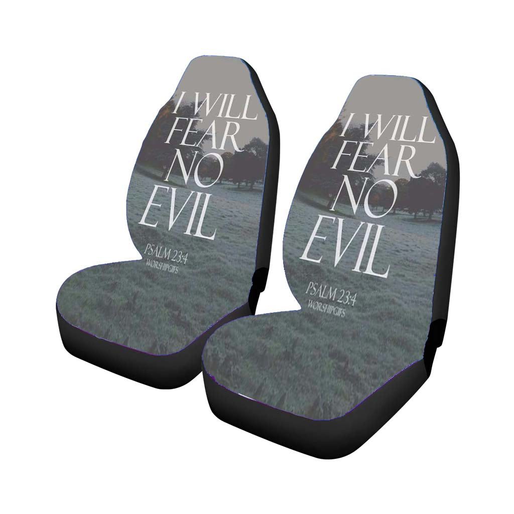 I Will Fear No Evil Car Seat Covers