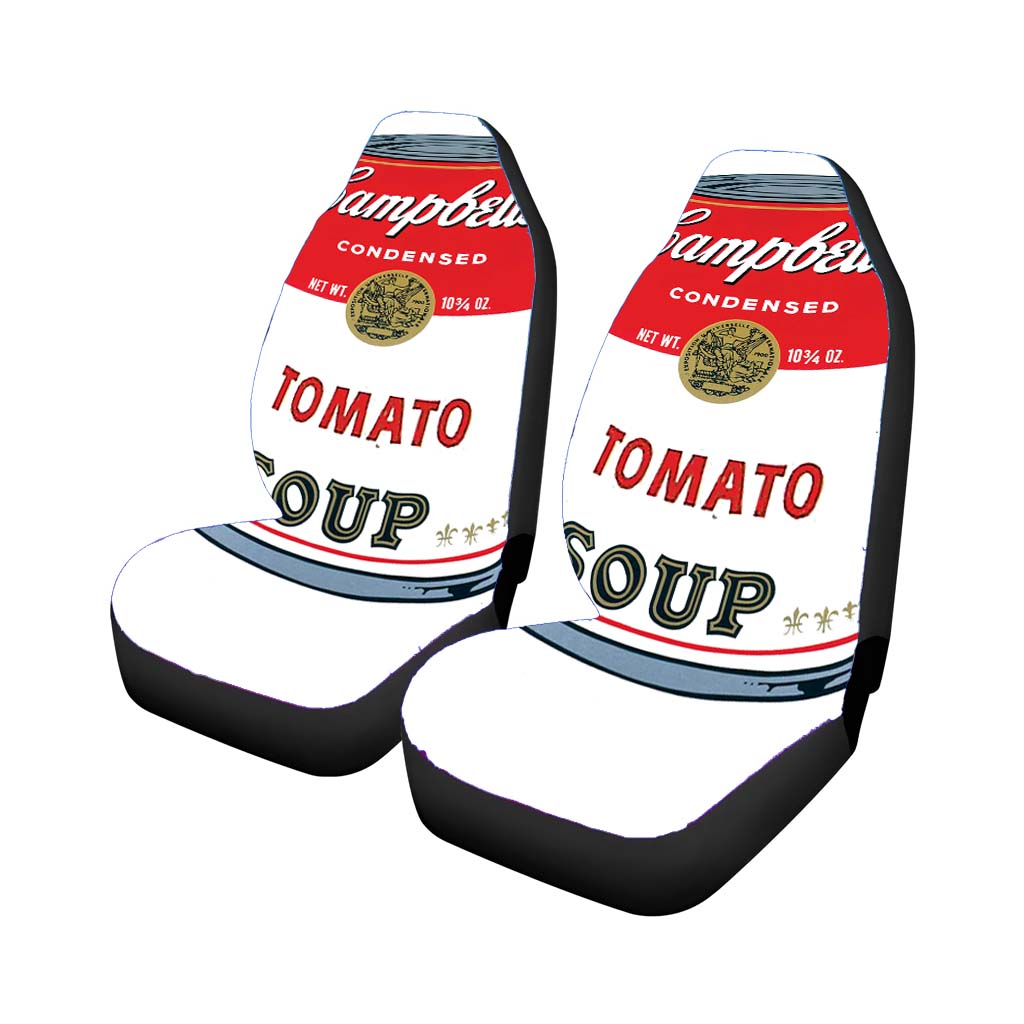 Iconic Campbell'S Condensed Tomato Soup Car Seat Covers