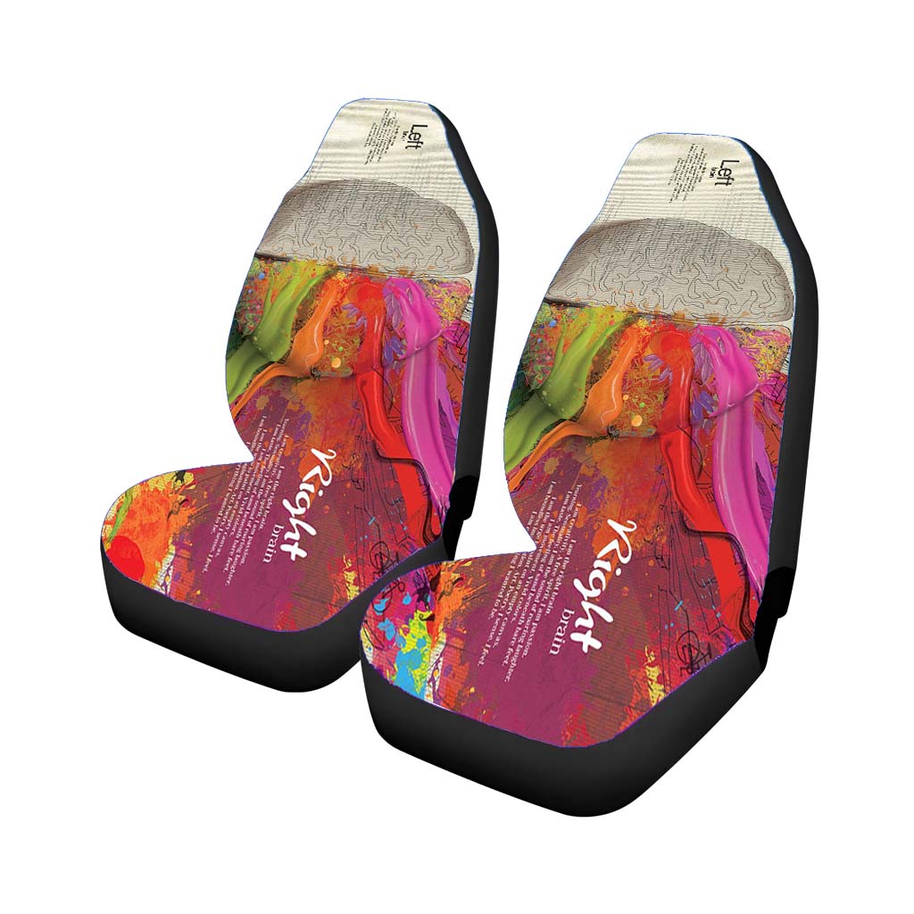 Inside Brain Left Right Properties Car Seat Covers