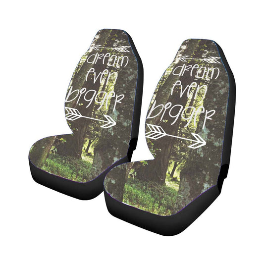 Inspirational Woodland Quote Big Dream Car Seat Covers