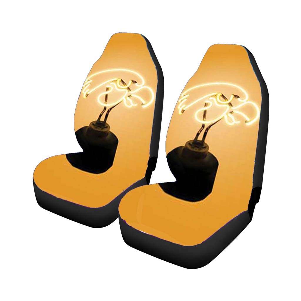 Iowa Hawkeyes Neon Car Seat Covers