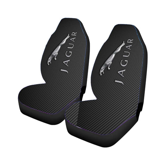 Jaguar Car Emblem Logo Fiber Carbon Car Seat Covers