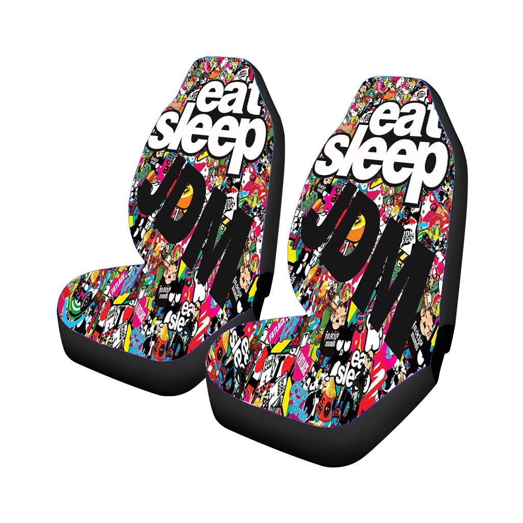 Jdm Eat Sleep Japan Sticker Car Seat Covers